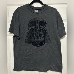 Star Wars Darth Vader Gray with Black Velvet Fifth Sun T Shirt Size Large